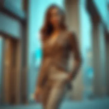 Tailored Elegance with Blazer Tailored blazer paired with tailored trousers