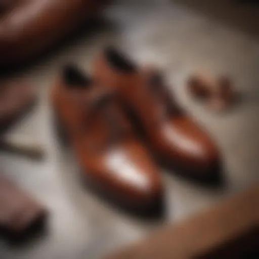 Brown leather shoes showcasing elegance and durability