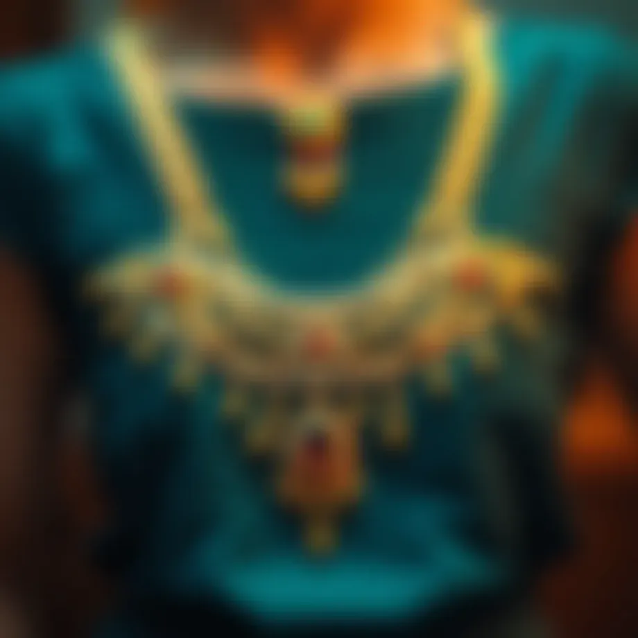 Elegant necklace design showcasing intricate craftsmanship