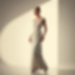Minimalist dress showcasing contemporary design