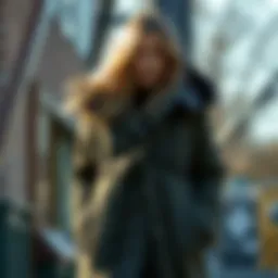 Stylish reversible coat showcasing dual designs