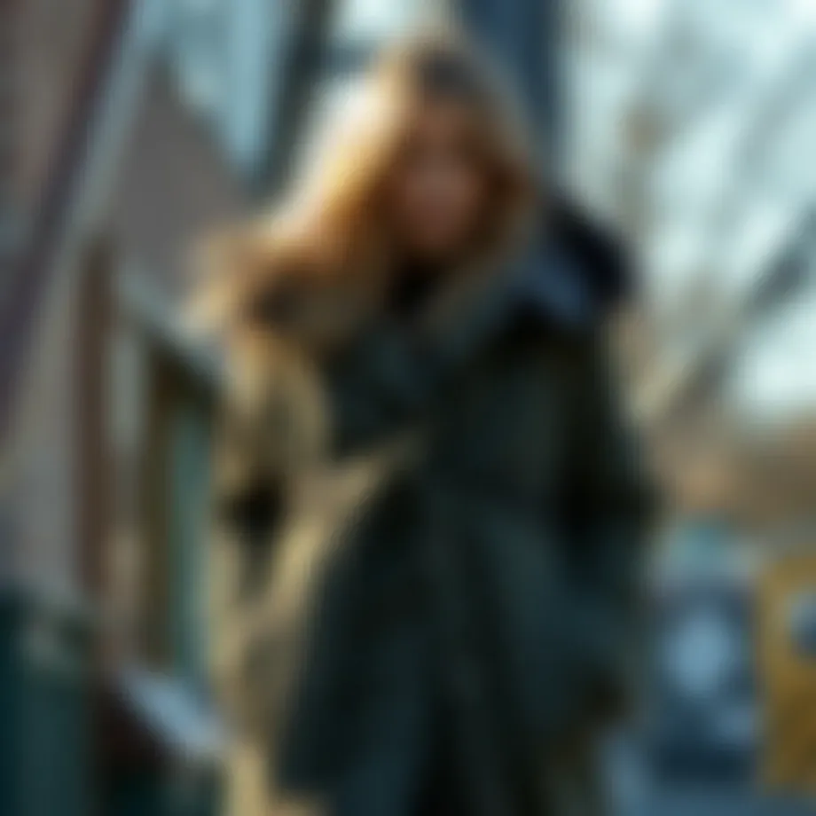 Stylish reversible coat showcasing dual designs