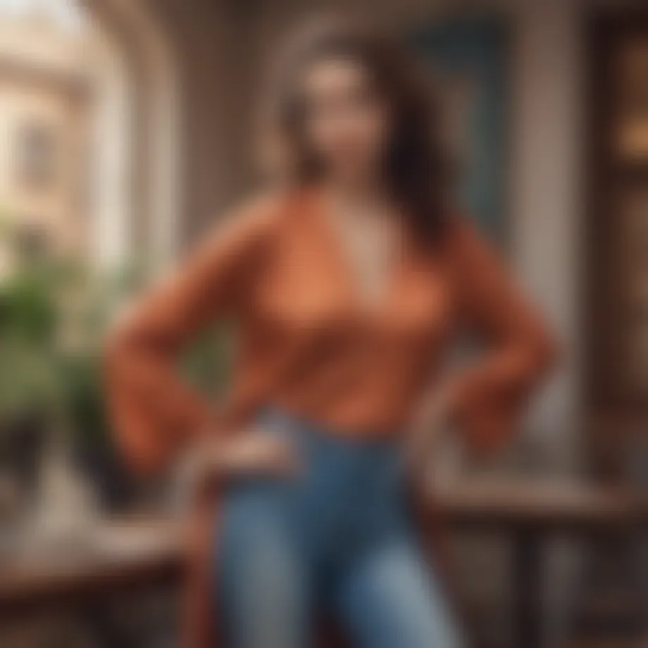 Casual outfit showcasing a blend of comfort and elegance