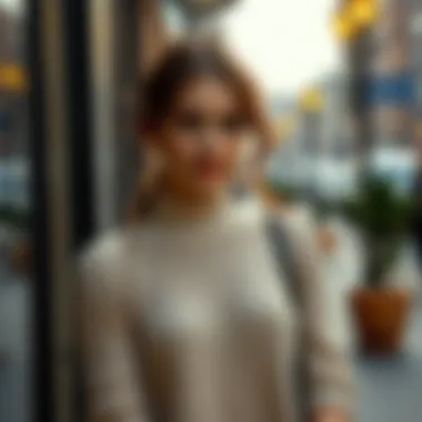 Accessorizing a knit dress for a stylish look