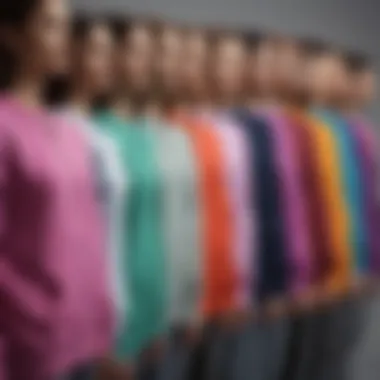 Diverse color options of long zip sweatshirts displayed