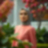 Elegant young modest dress design showcasing modern trends