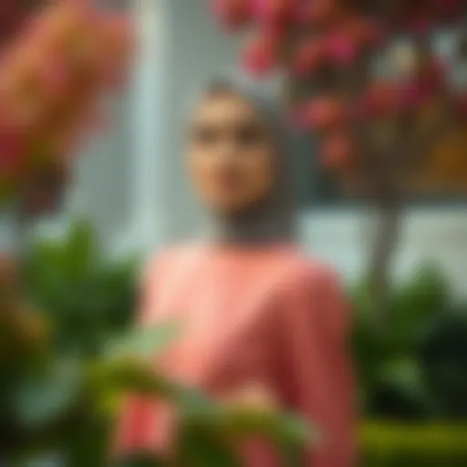 Elegant young modest dress design showcasing modern trends